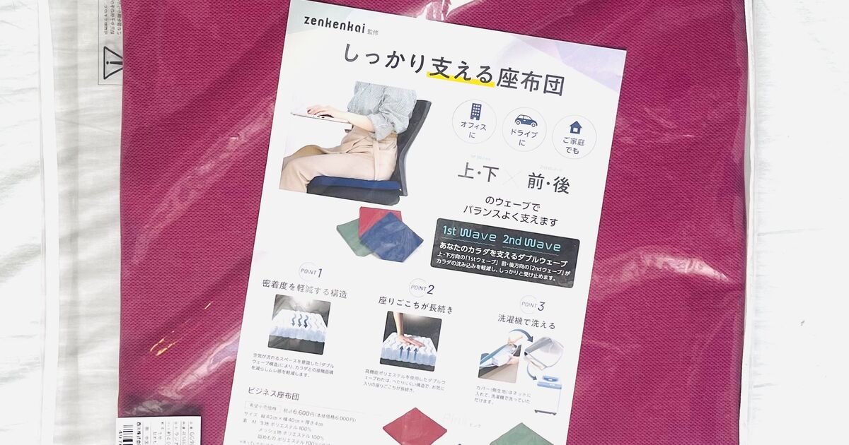 全健会　ビジネス用座布団ピンク2枚　カイロプラクティック